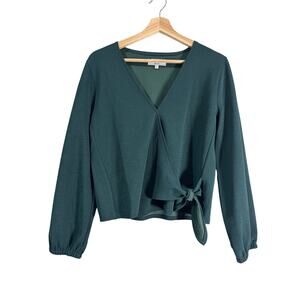 Texture & Thread Madewell Faux Wrap Shirt Medium